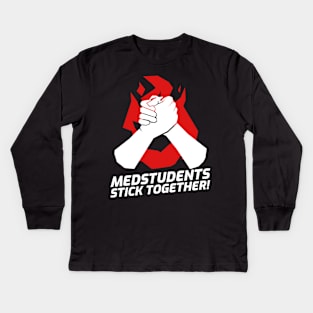 Medstudents Stick Together - Medical Student In Medschool Funny Gift For Nurse & Doctor Medicine Kids Long Sleeve T-Shirt